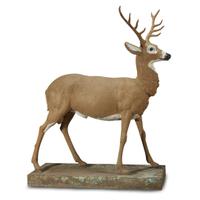 Painted cast iron deer garden sculpture attributed to J. W. Fiske & Co., New York, NY, late 19th century