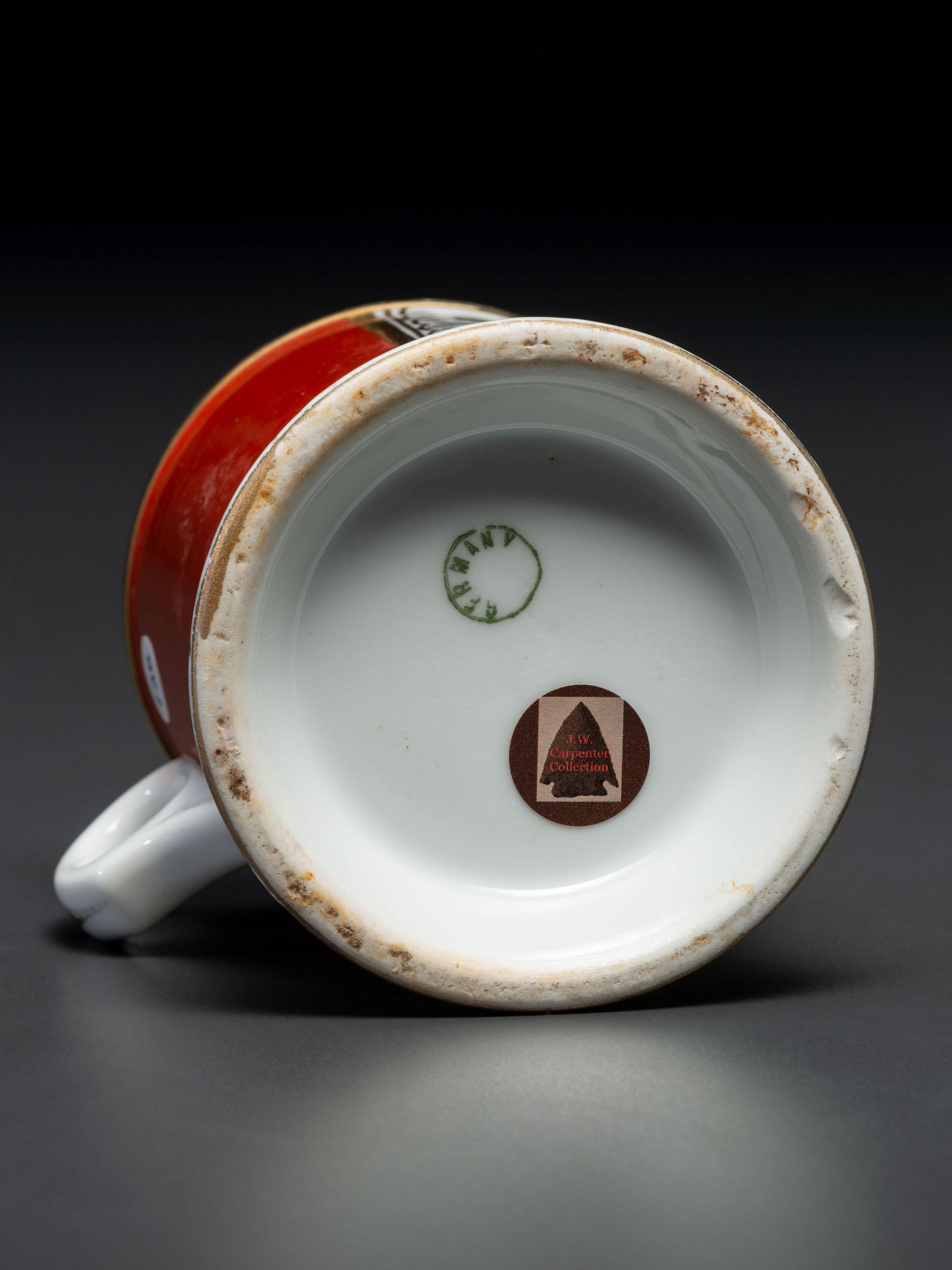 A Pawnbroker's Porcelain Occupational Shaving Mug