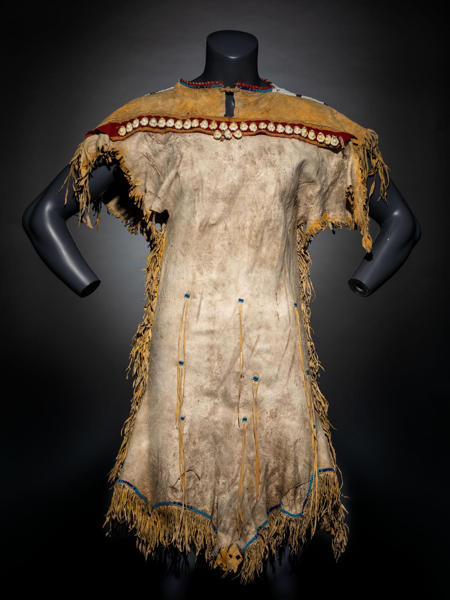 Kiowa Beaded Hide Dress