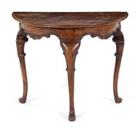 An Italian Carved Walnut Console Table