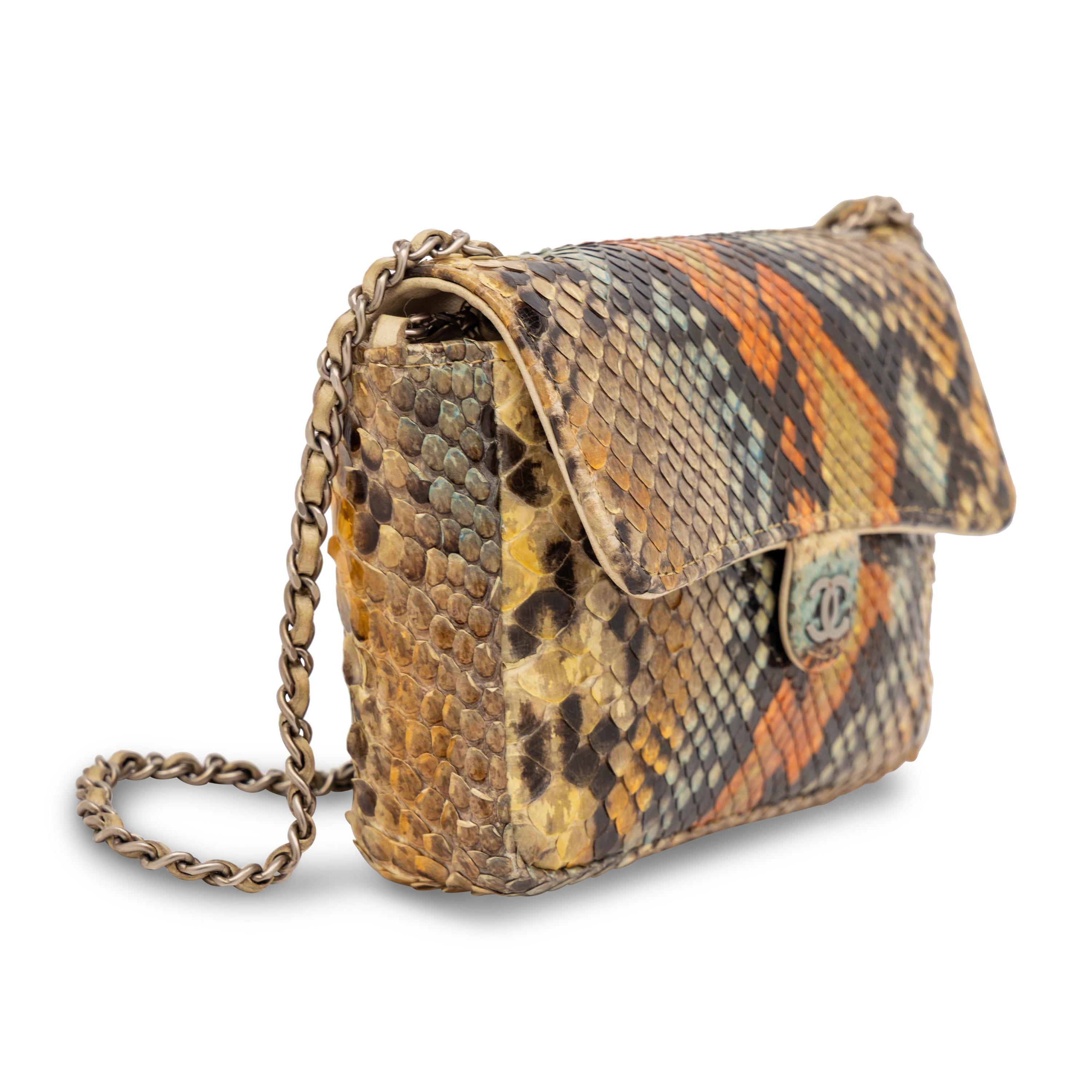 Chanel, Extra Mini Flap Bag in Python
