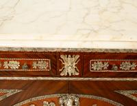 A Louis XVI Style Silvered Metal Mounted Marble-Top Commode à Vantaux after the Model by Guillaume Benneman — 20TH CENTURY