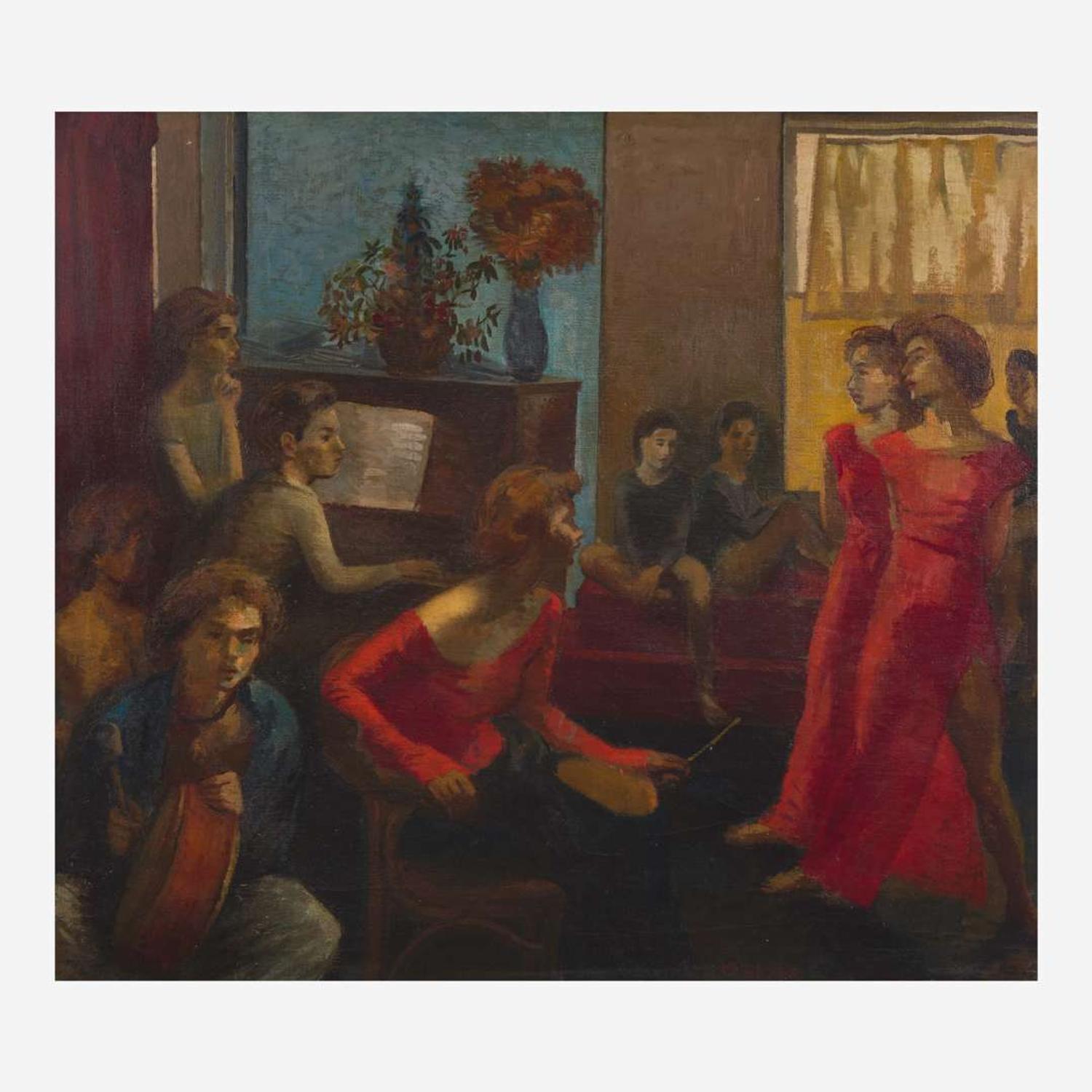Moses Soyer (American, 1899-1974) In My Studio