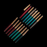 A Collection of Fourteen Parker Rolled-Gold and Gold-Filled Cap Writing Instruments