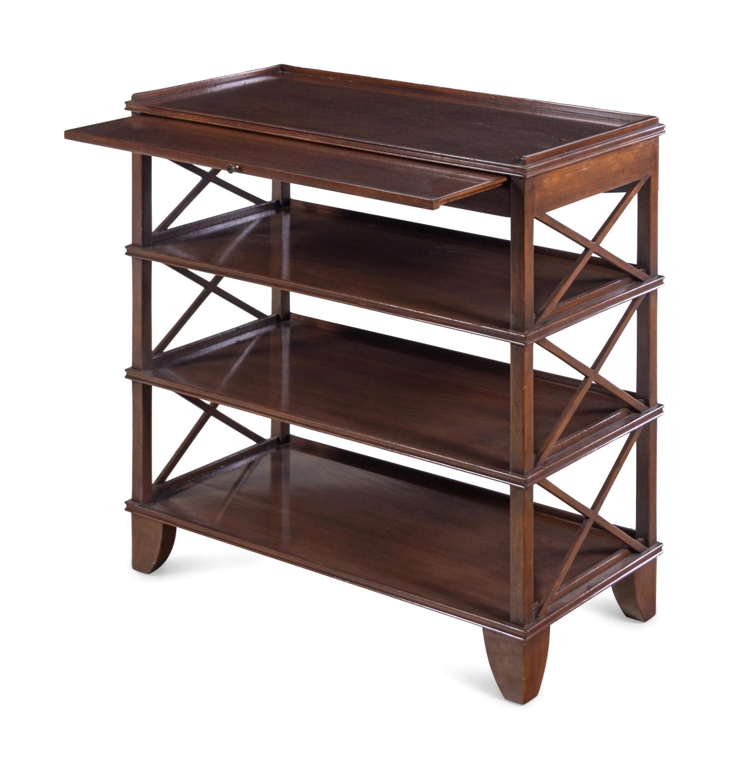 A Henredon Mahogany Etagere