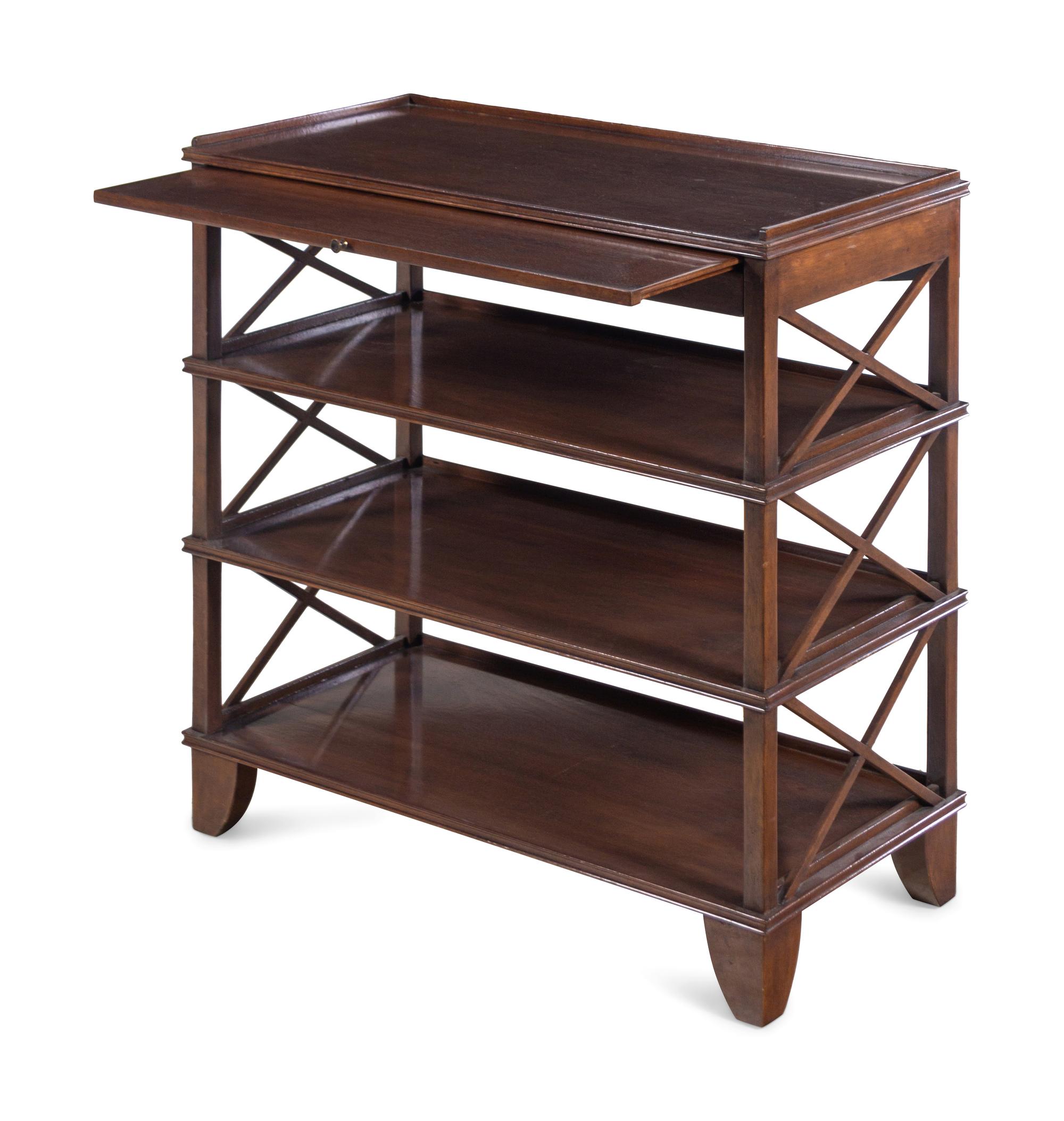 A Henredon Mahogany Etagere