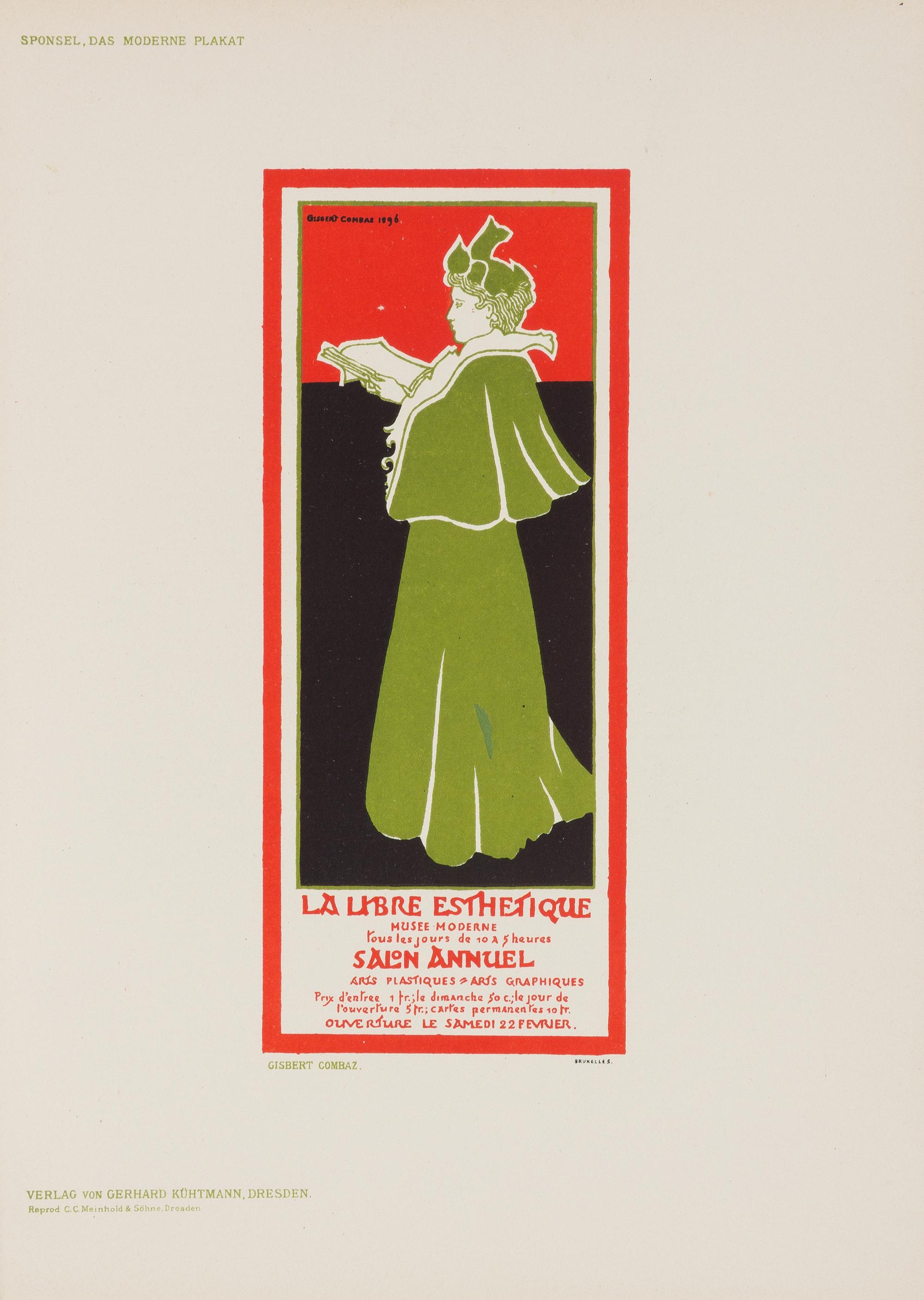 SPONSEL, John Louis (1858-1930). Das Moderne Plakat. Dresden: Gerhard Kühtmann, 1897.