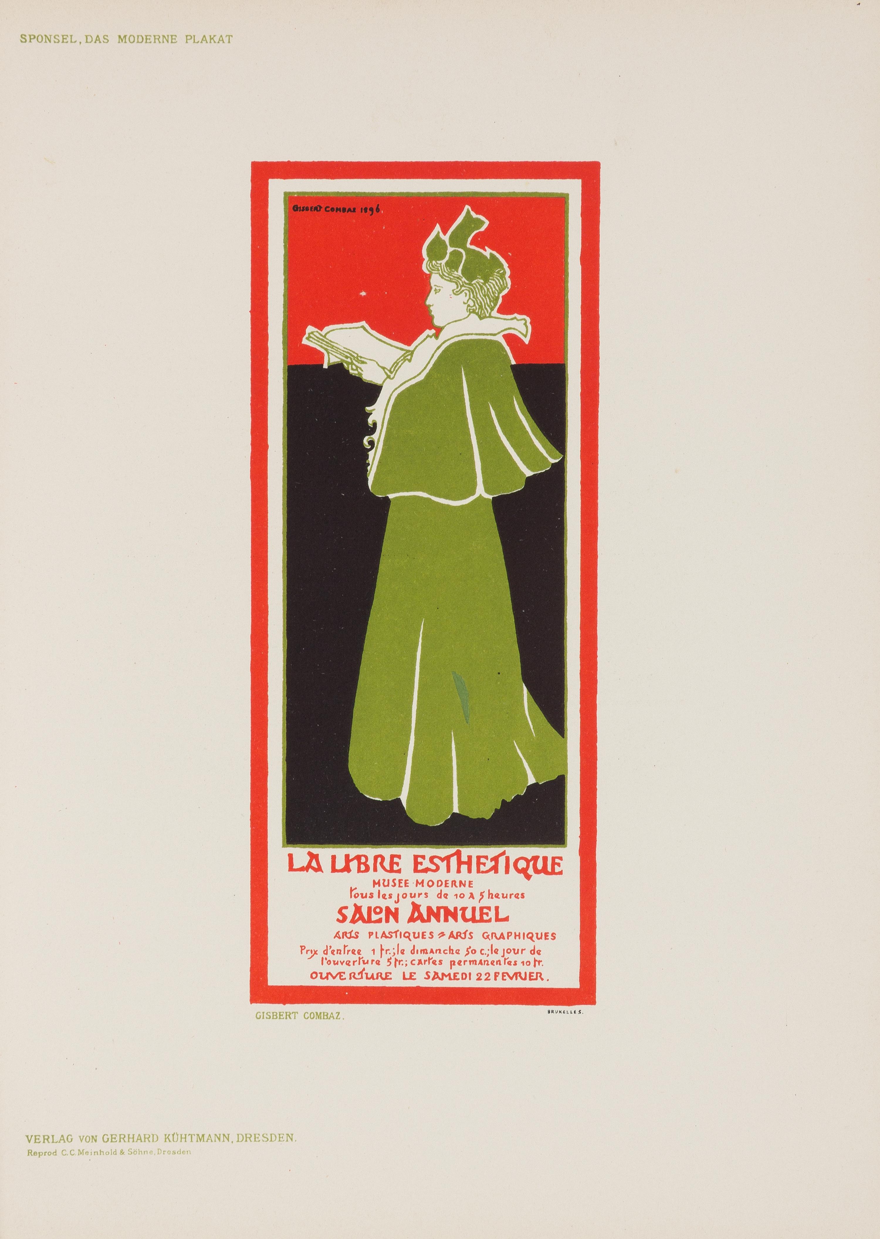 SPONSEL, John Louis (1858-1930). Das Moderne Plakat. Dresden: Gerhard Kühtmann, 1897.