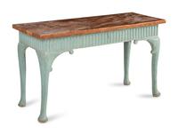 A French Provincial Painted Console Table