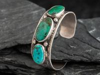 Sterling Silver and Turquoise Cuff Bracelet