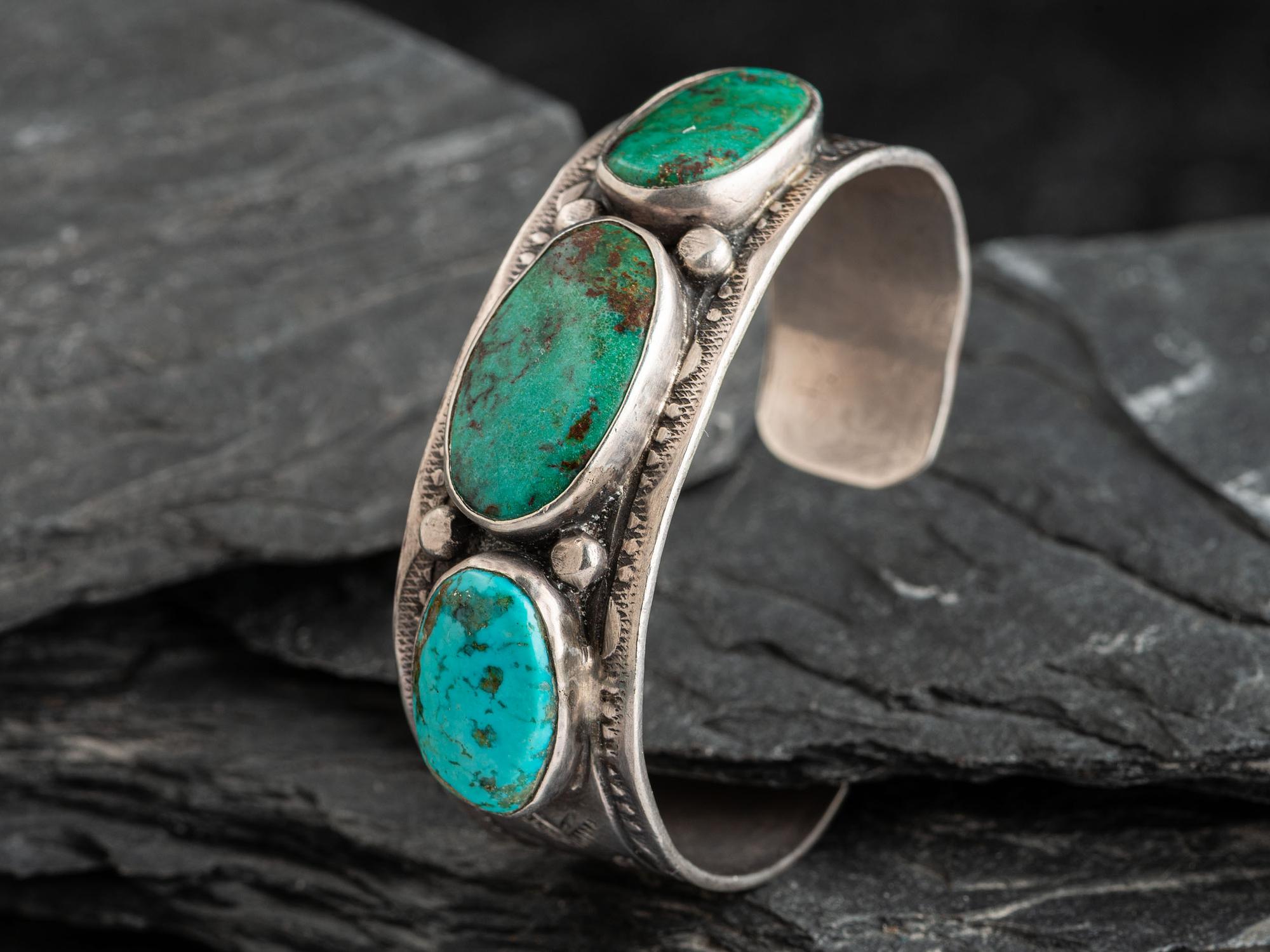 Sterling Silver and Turquoise Cuff Bracelet