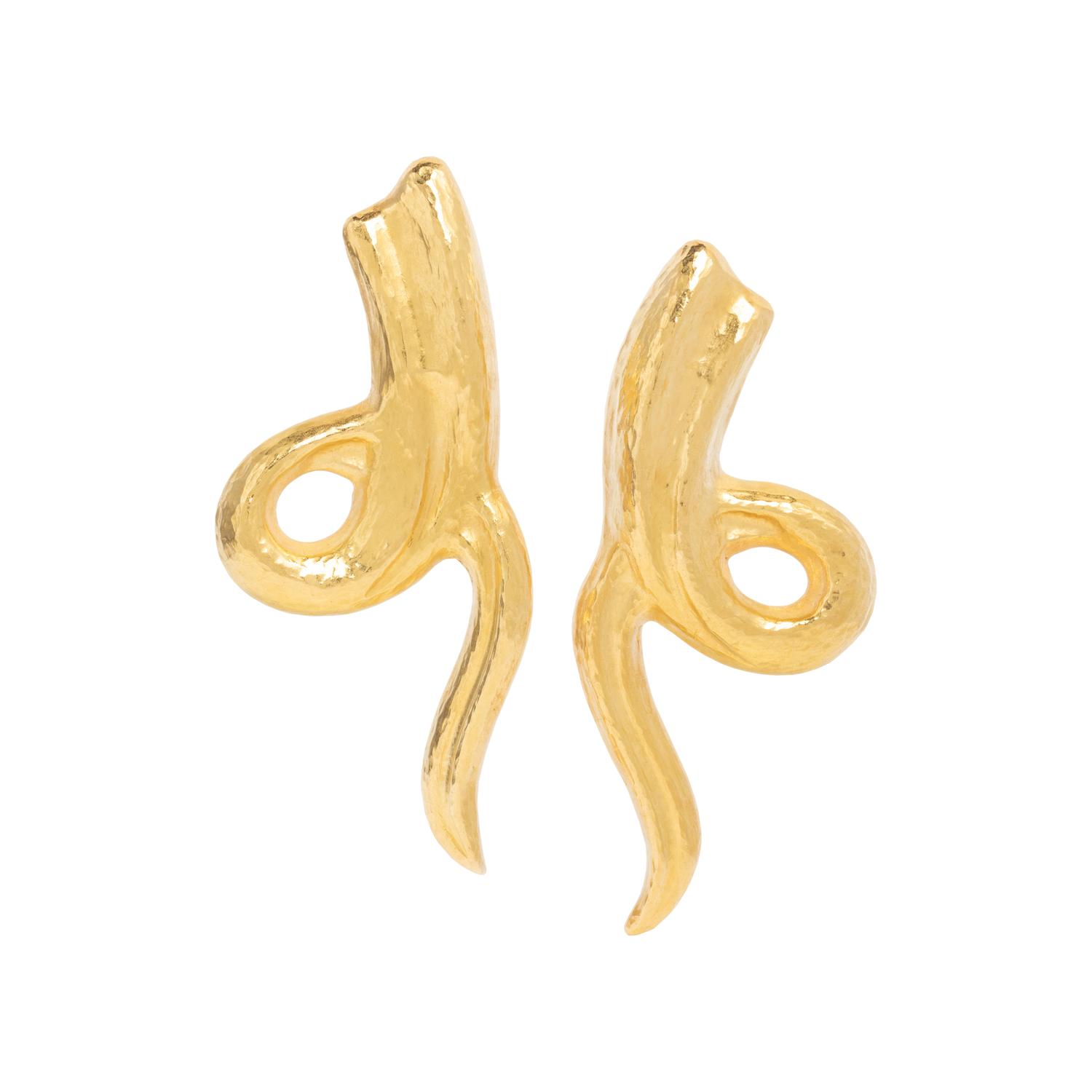 LALAOUNIS, HIGH KARAT GOLD EARRINGS