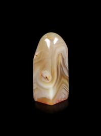 A Chinese Banded Agate Seal Stone