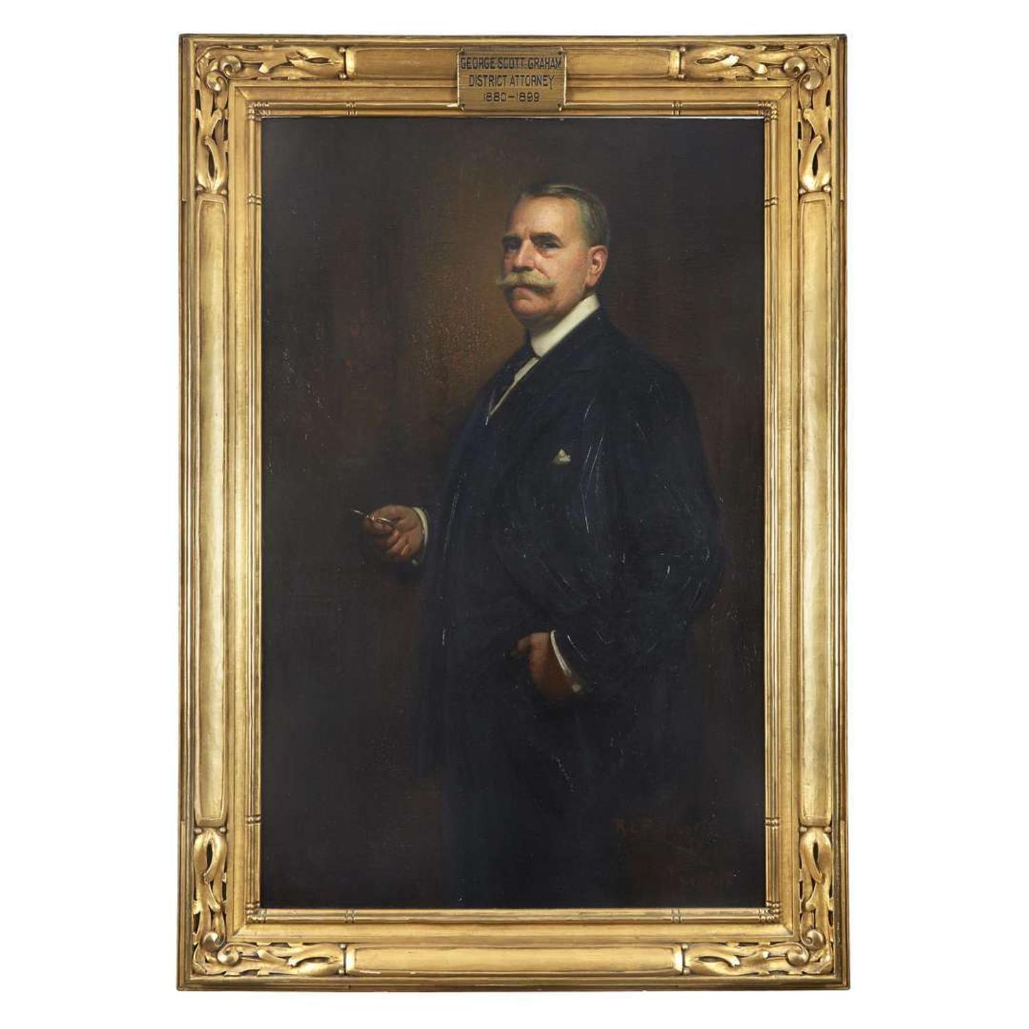 Richard L. Partington (1868-1929) Portrait of George Scott Graham (1850-1931)