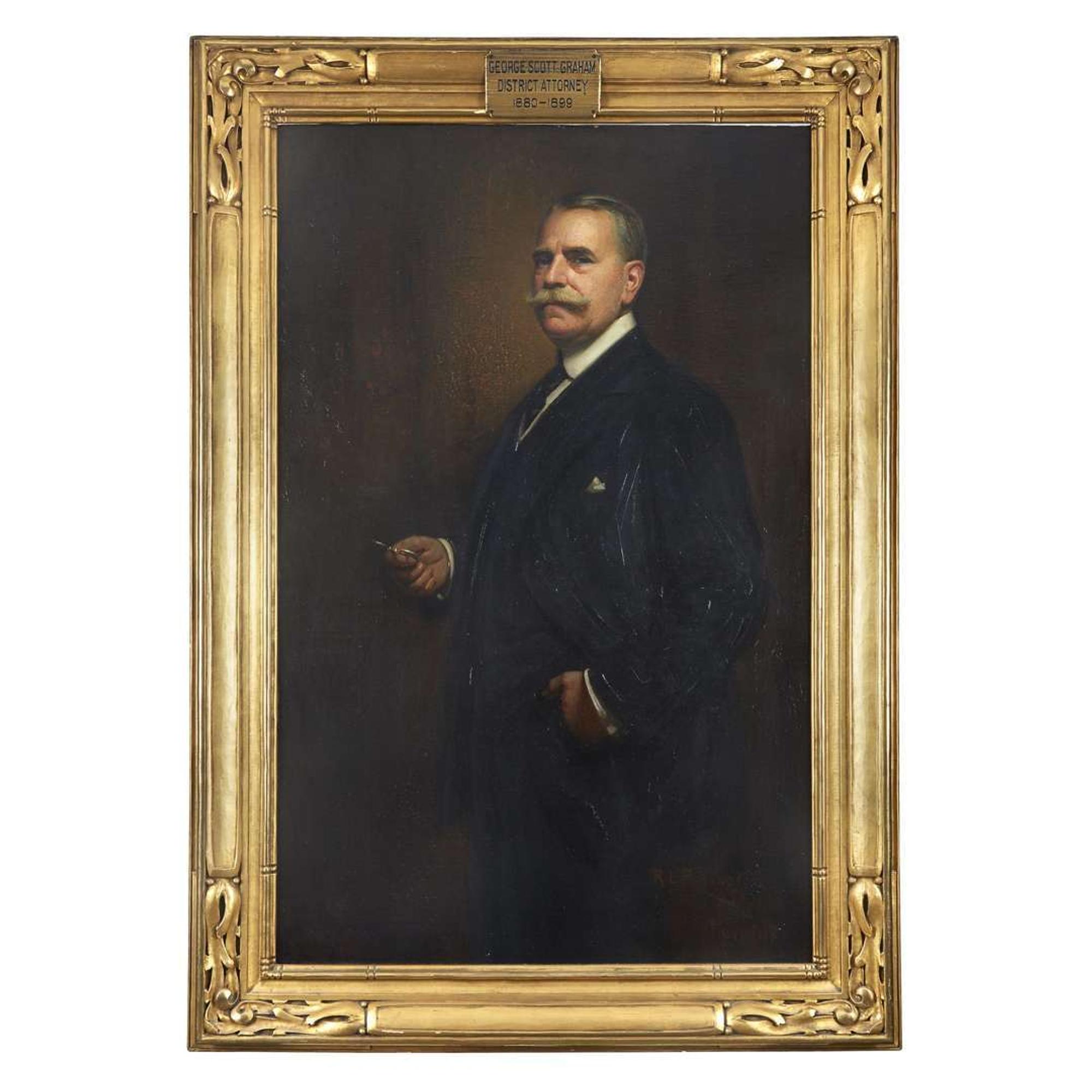 Richard L. Partington (1868-1929) Portrait of George Scott Graham (1850-1931)
