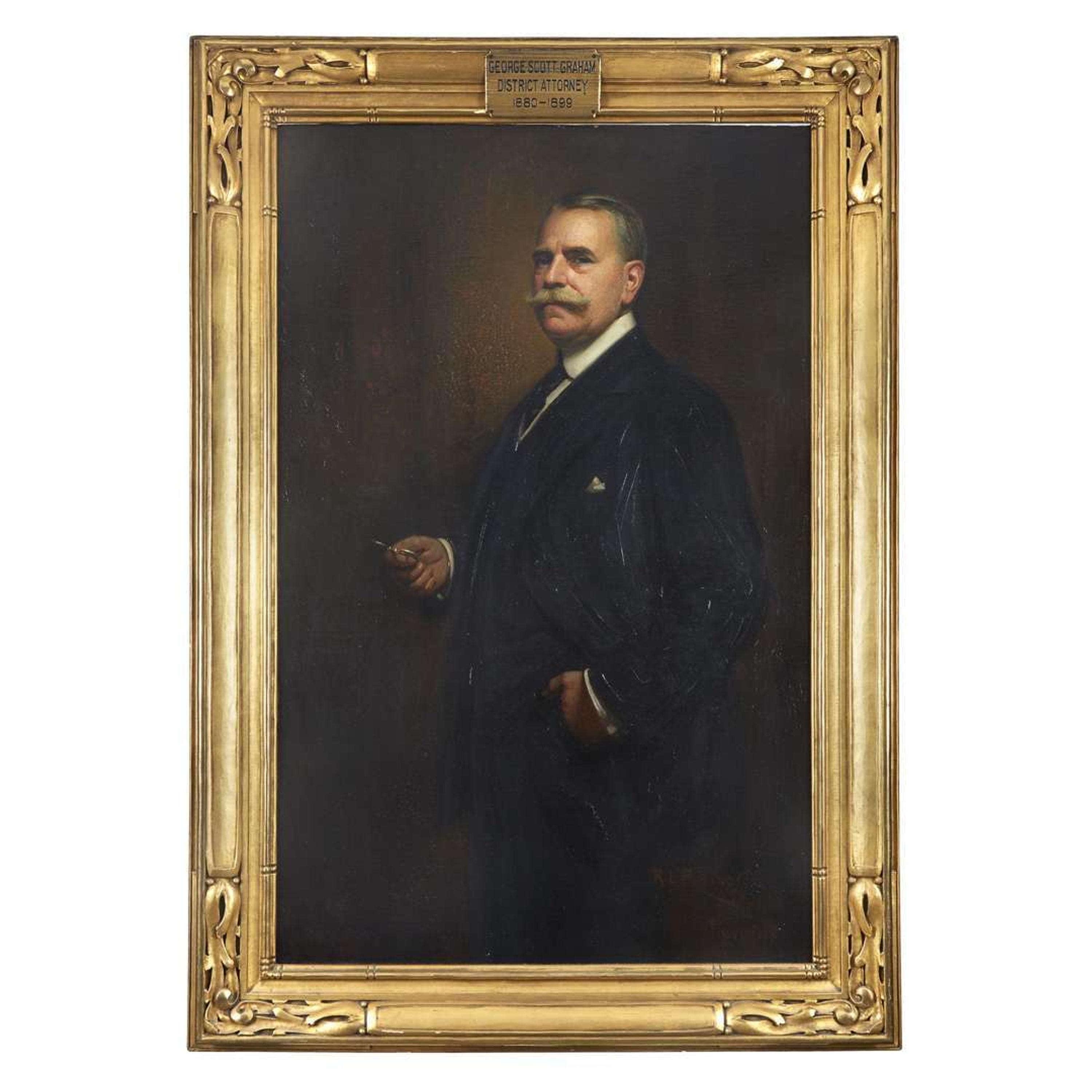 Richard L. Partington (1868-1929) Portrait of George Scott Graham (1850-1931)