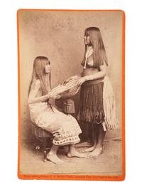 [NATIVE AMERICANS]. BONINE, E.A. (1843-1916), photographer. A group of 5 boudoir photographs of Yuma Indians. Yuma, Arizona and Los Angeles, California: [1880s].
