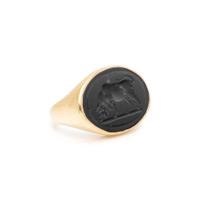 YELLOW GOLD AND INTAGLIO RING