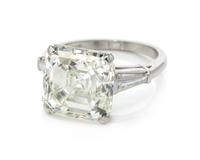 A Platinum and Diamond Ring,