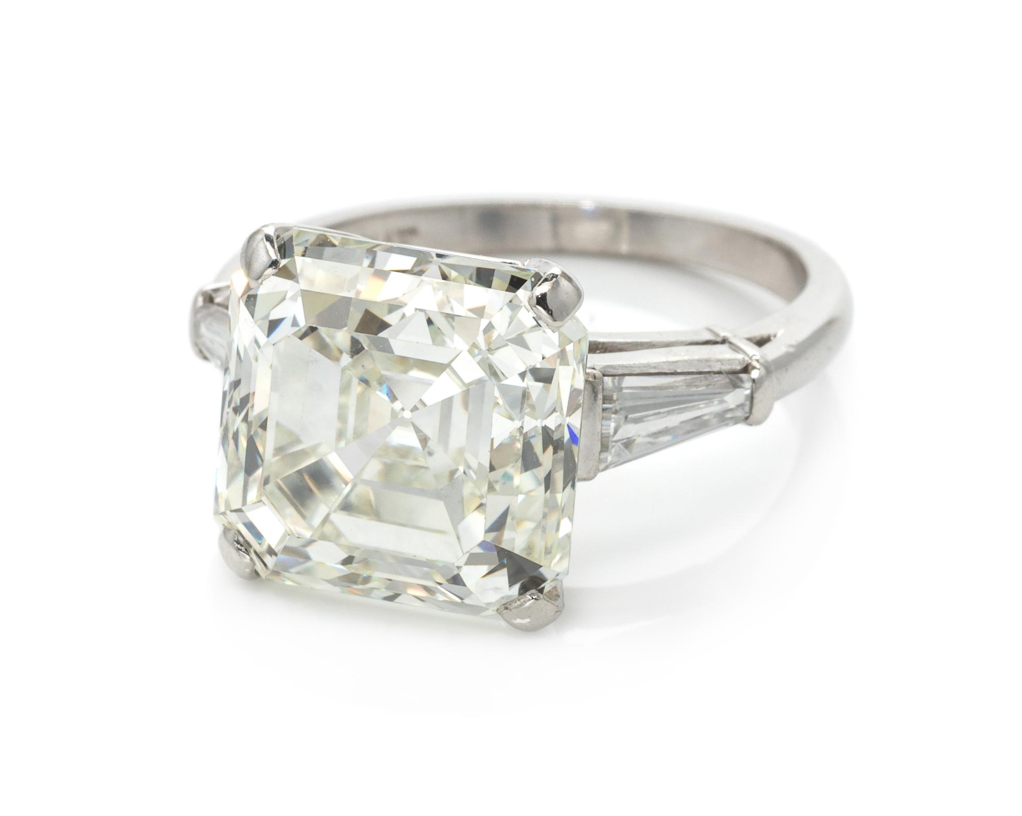 A Platinum and Diamond Ring,