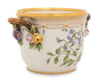 A Royal Copenhagen Flora Danica Porcelain Cache Pot