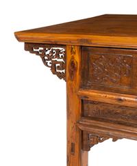 A Chinese Carved Hardwood Altar Table