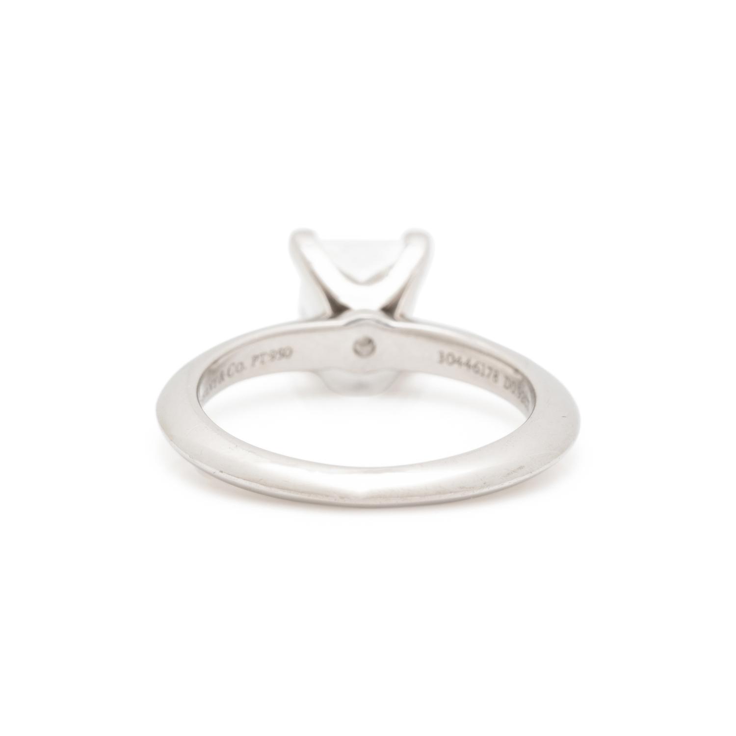 TIFFANY & CO., PLATINUM AND DIAMOND RING
