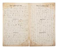 [CIVIL WAR]. Famed 20th Maine archive incl. letters and partial diary featuring Gettysburg content.