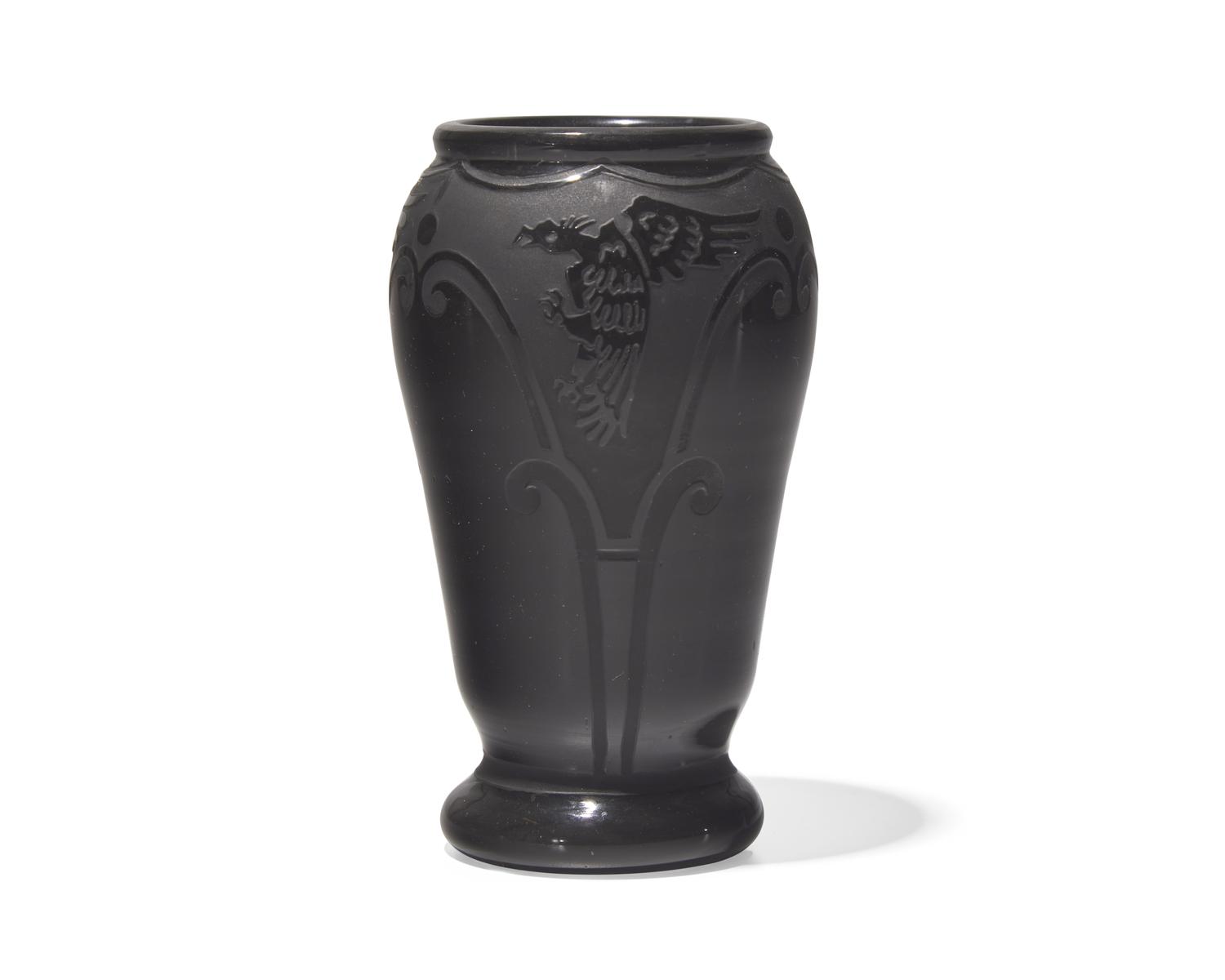 A French Art Deco Opaque Glass Vase