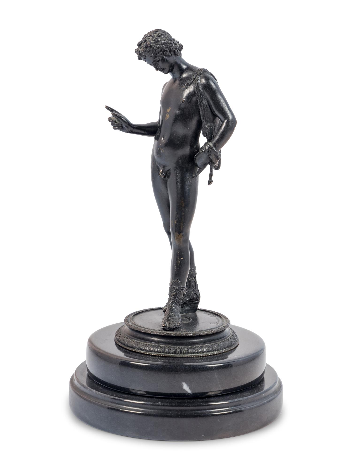 An Italian Bronze Figure of Narcissus