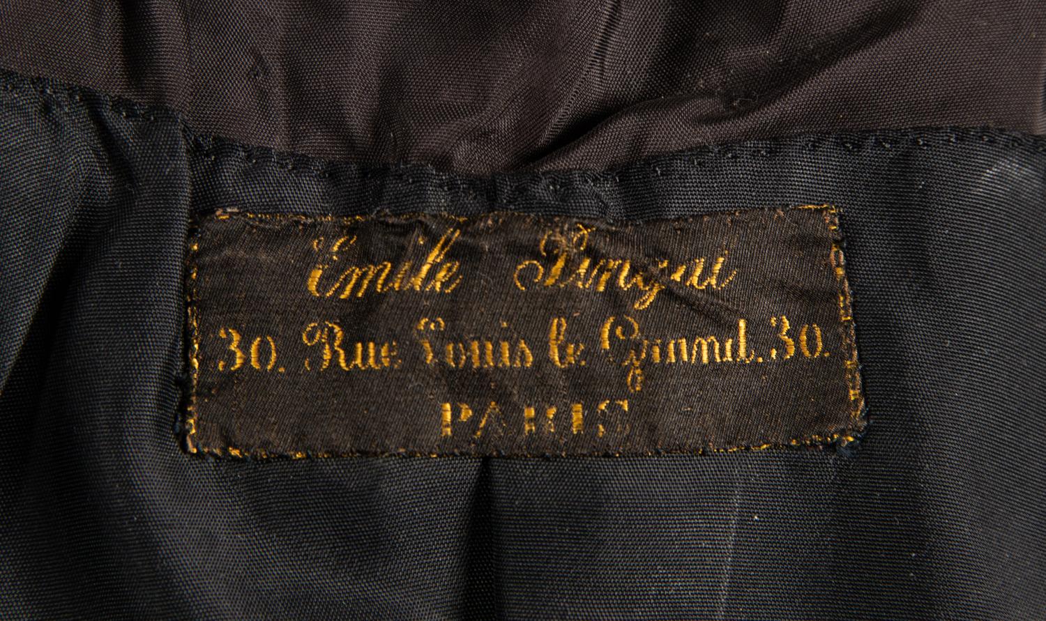 Emile Pingat Embroidered Wool Coat, c1890