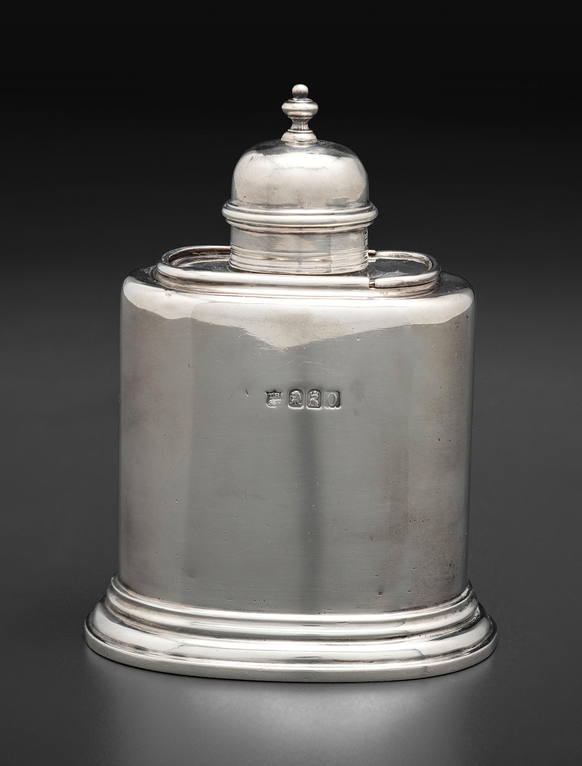 An English Silver Tea Caddy