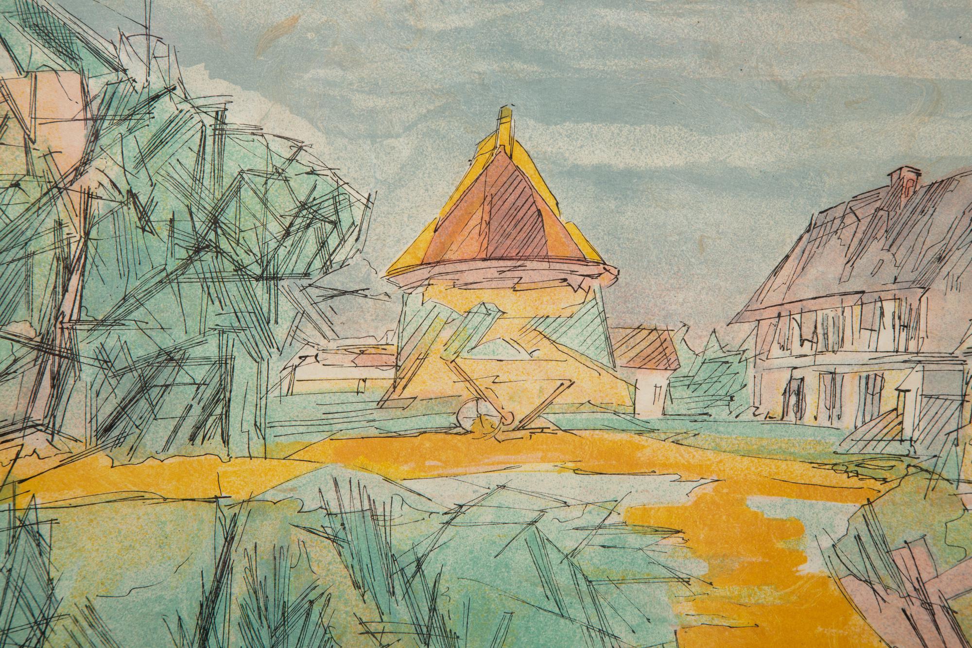Abstraction de l'Effort , c. 1950 and Les Pigonnier Normand , 1953 (a pair of prints)