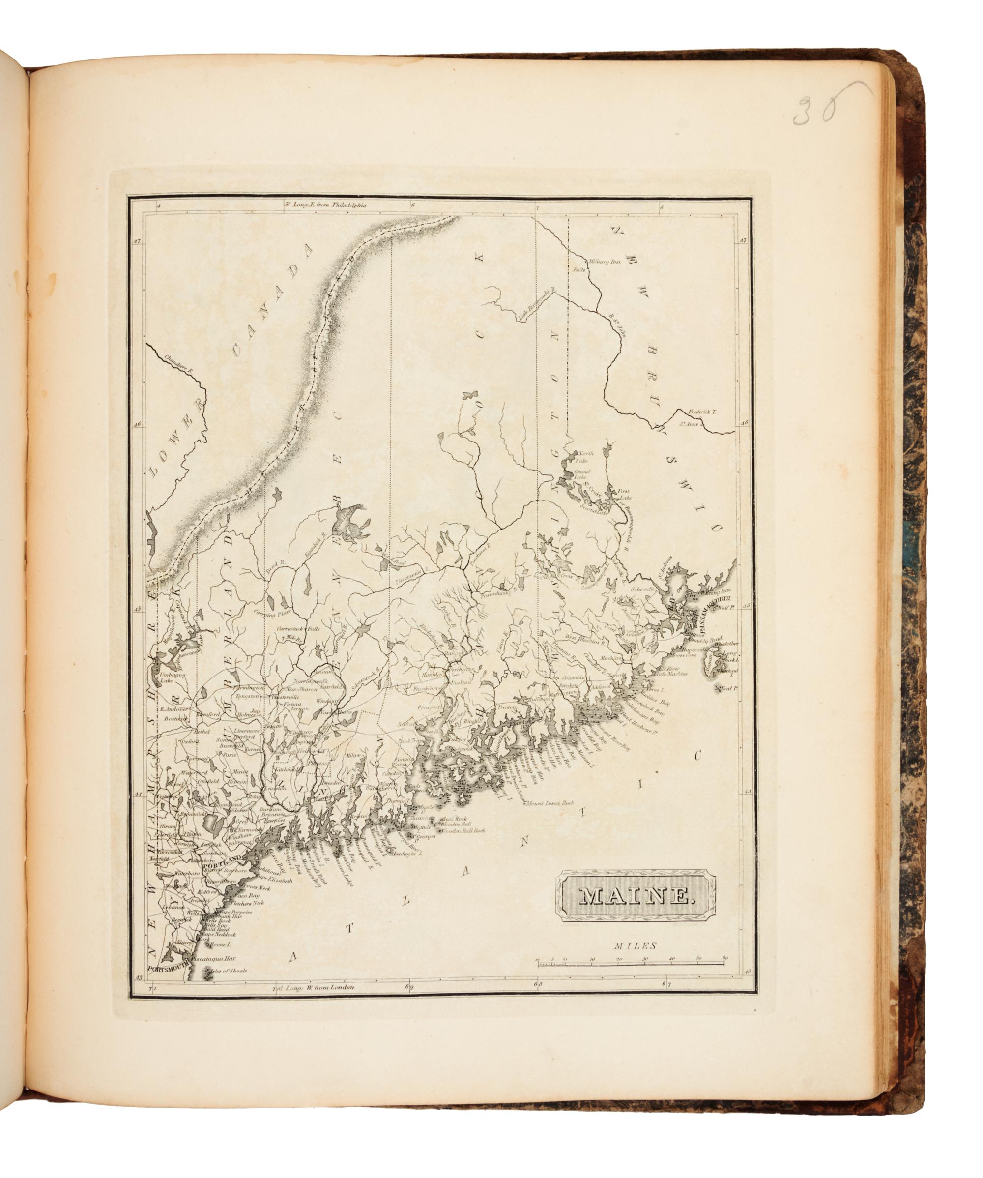 [ATLAS]. A New and Elegant General Atlas Containing Maps of Each of the United States. Balt. and Phila.: Lucas and Nicklin, [ca 1816].