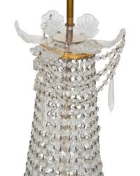 An Empire Style Gilt Bronze and Cut Glass Chandelier
