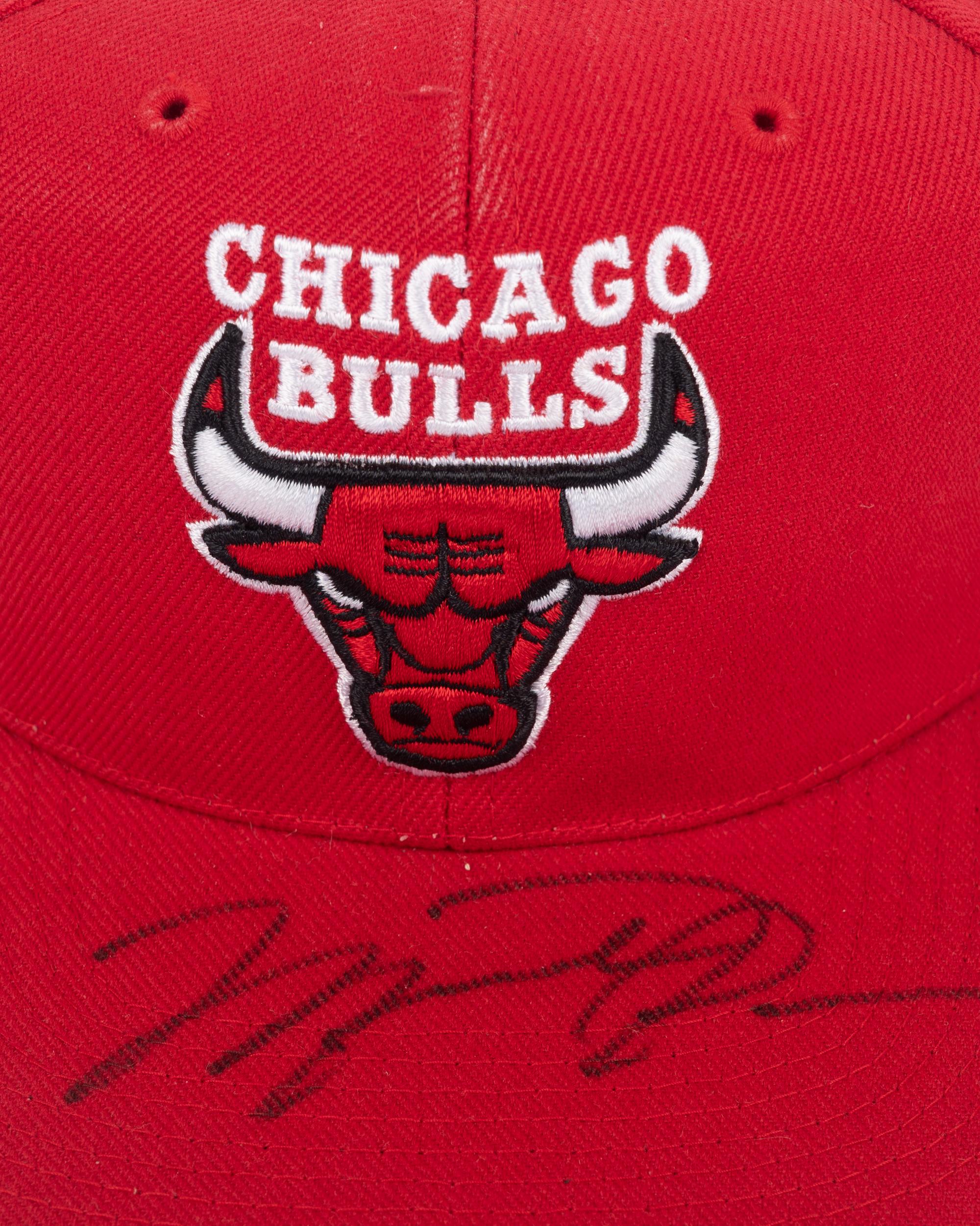 A Michael Jordan Signed Autograph Chicago Bulls Hat (Beckett Authentication Services Letter BAS Certified),