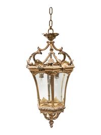 A Régence Style Gilt Bronze Hall Lantern