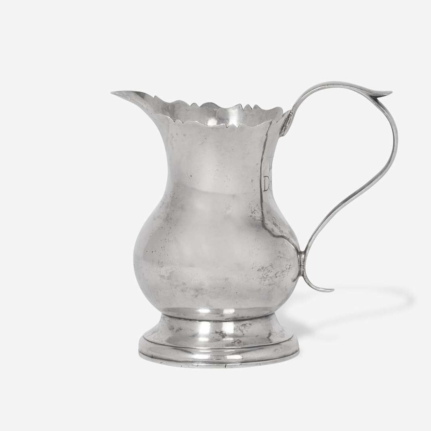 A silver cream pot Hezekiah Silliman (1738-1804), New Haven, CT, circa 1760