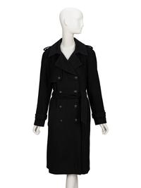 Chanel, Black Cashmere Trench Coat