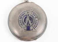 A Swiss Niello Silver Pocket Watch Made for the Russian Market