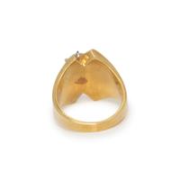 DIAMOND AND YELLOW GOLD RING