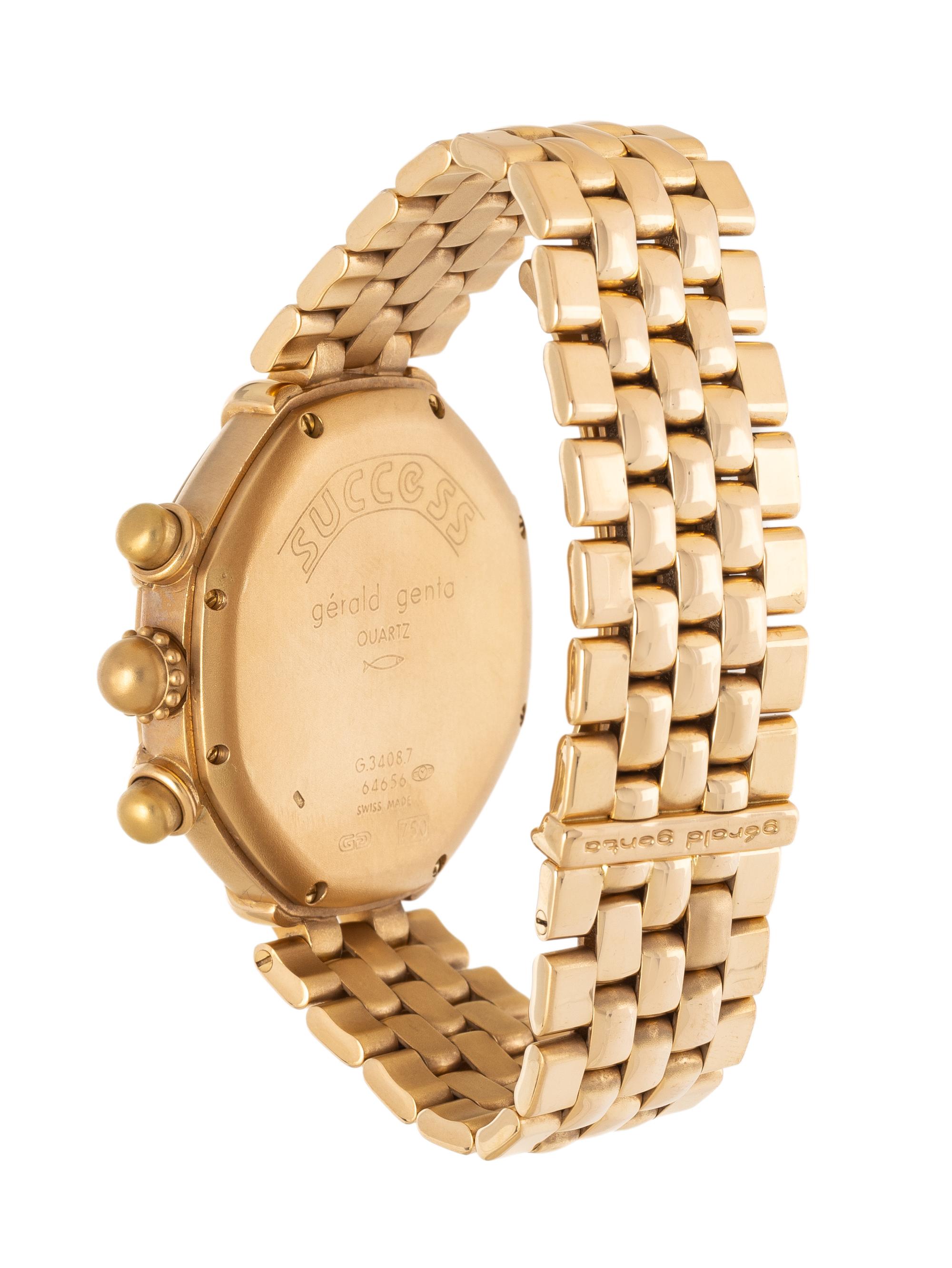 GÉRALD GENTA, REF. G.3408.7 18K YELLOW GOLD 'SUCCESS' CHRONOGRAPH DATE WATCH