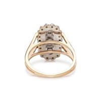BICOLOR GOLD AND DIAMOND RING