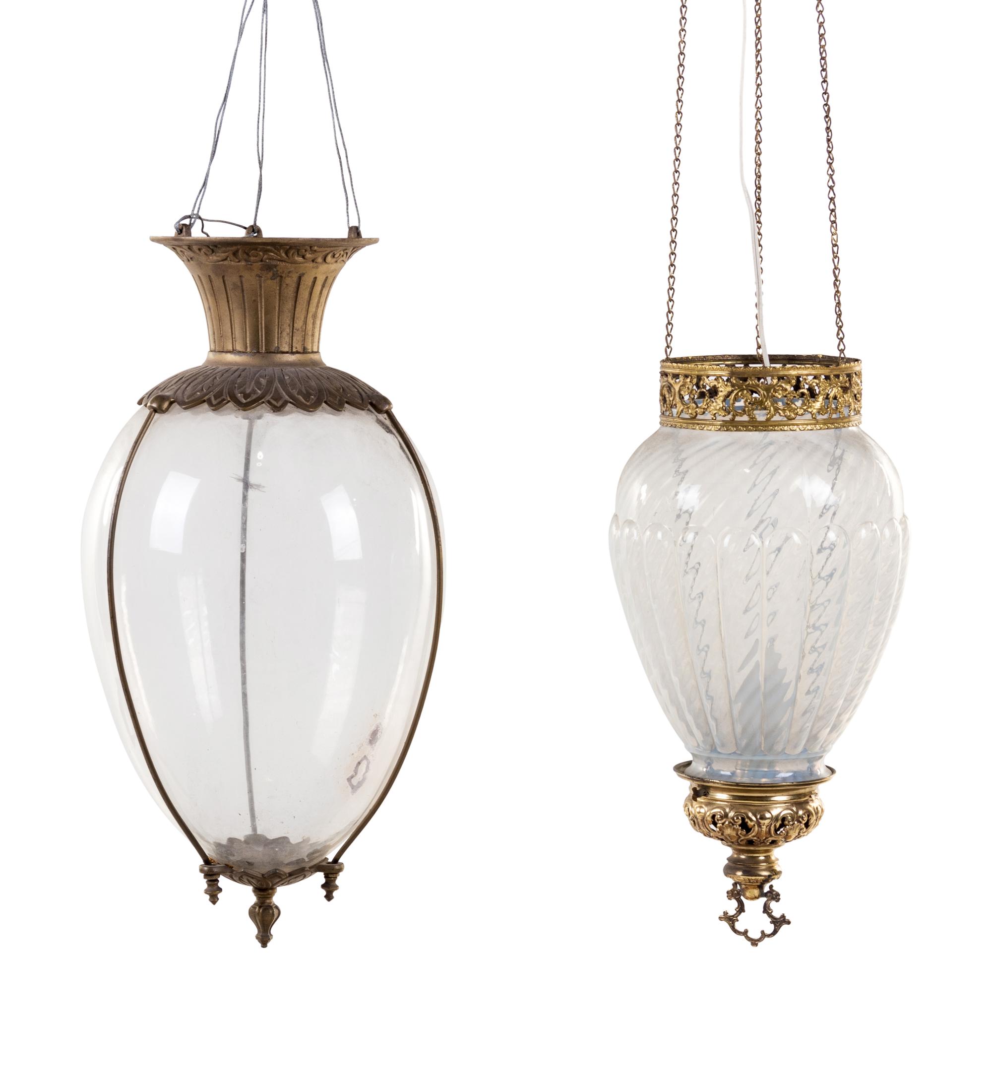 Two Pendant Lanterns