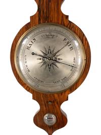 An English Rosewood Wheel Barometer