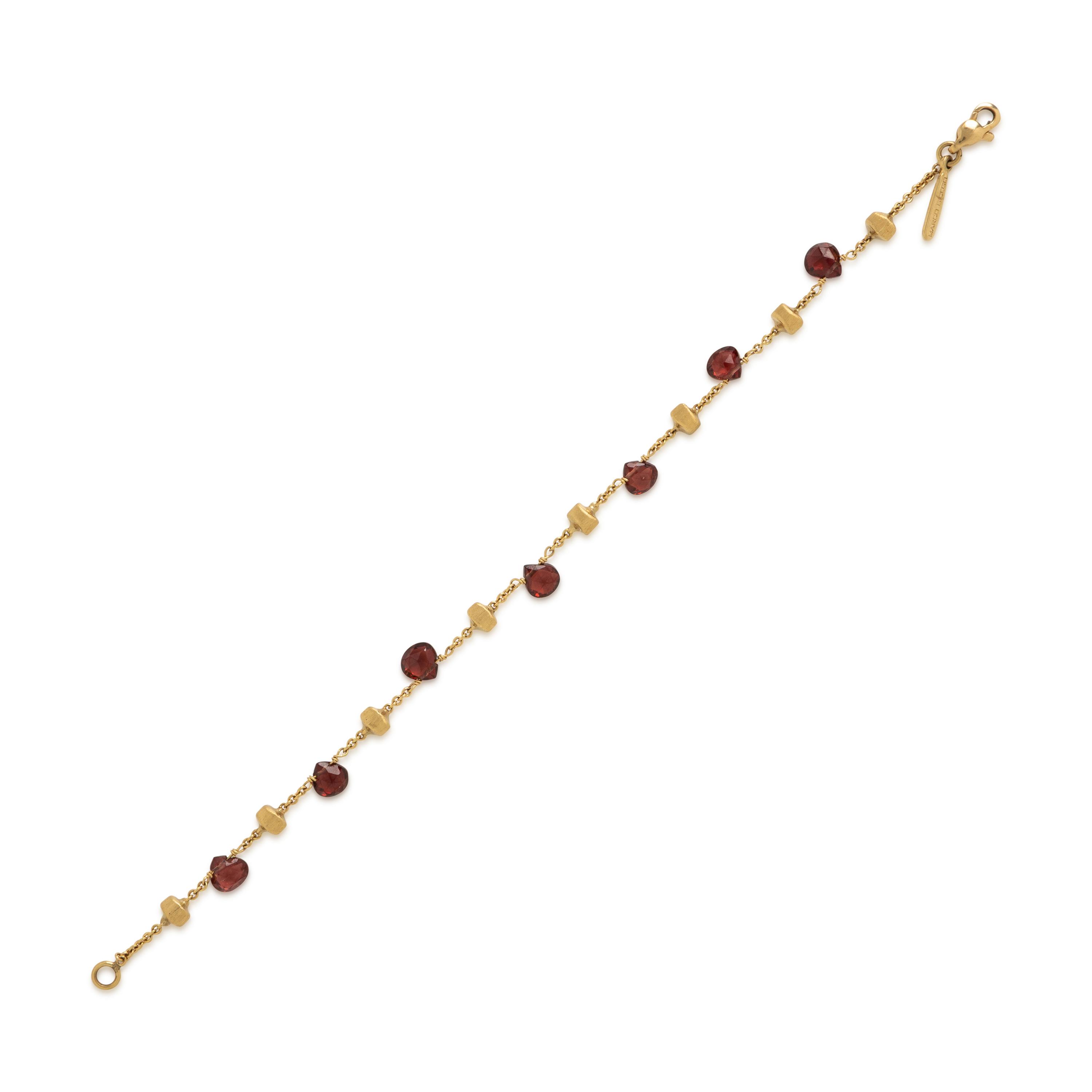 Marco Bicego, 'Paradise,' Yellow Gold and Garnet Bracelet