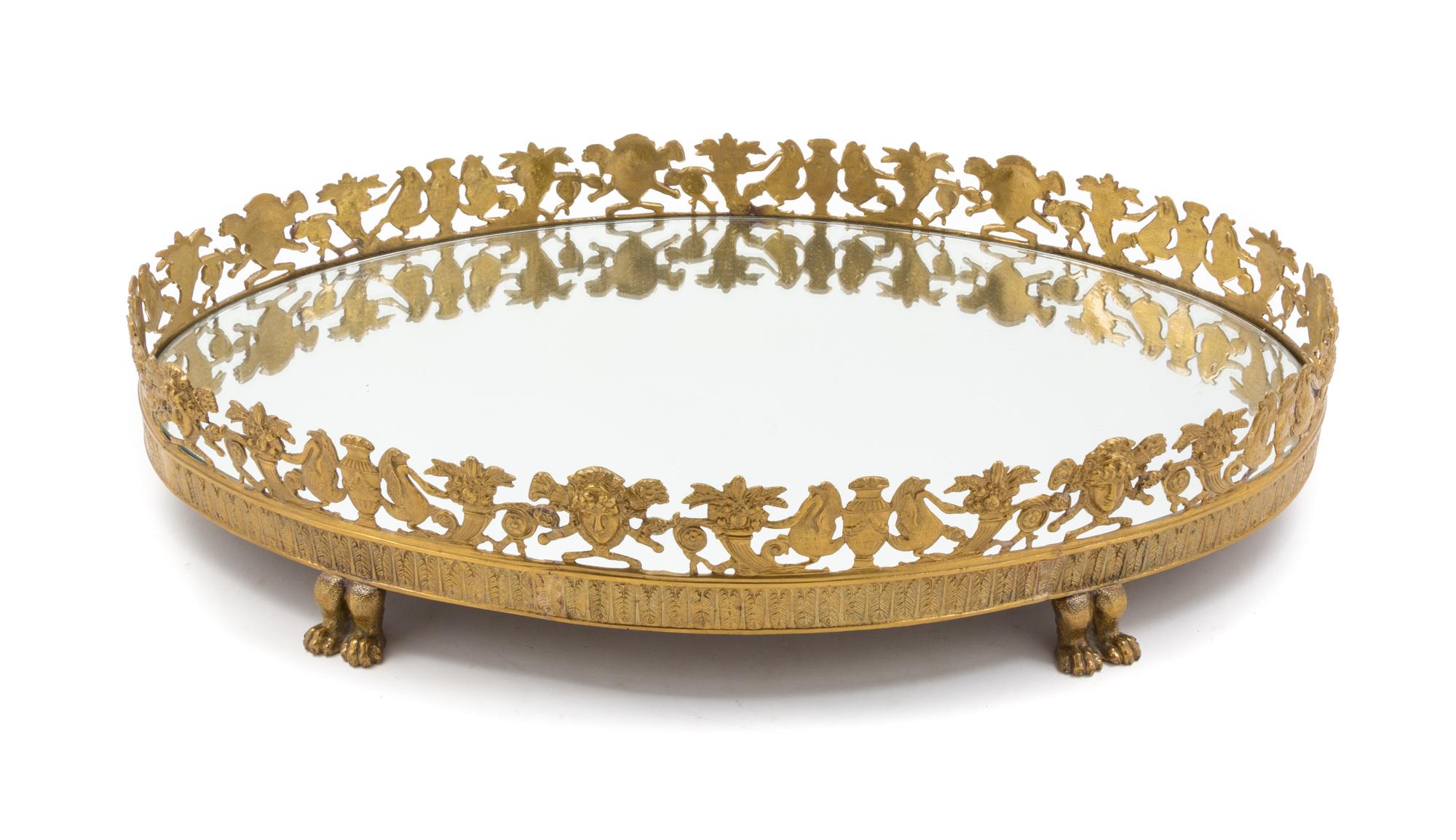 A French Gilt Bronze Table Plateau Width 25 1/2 inches. — LATE 19TH/EARLY 20TH CENTURY