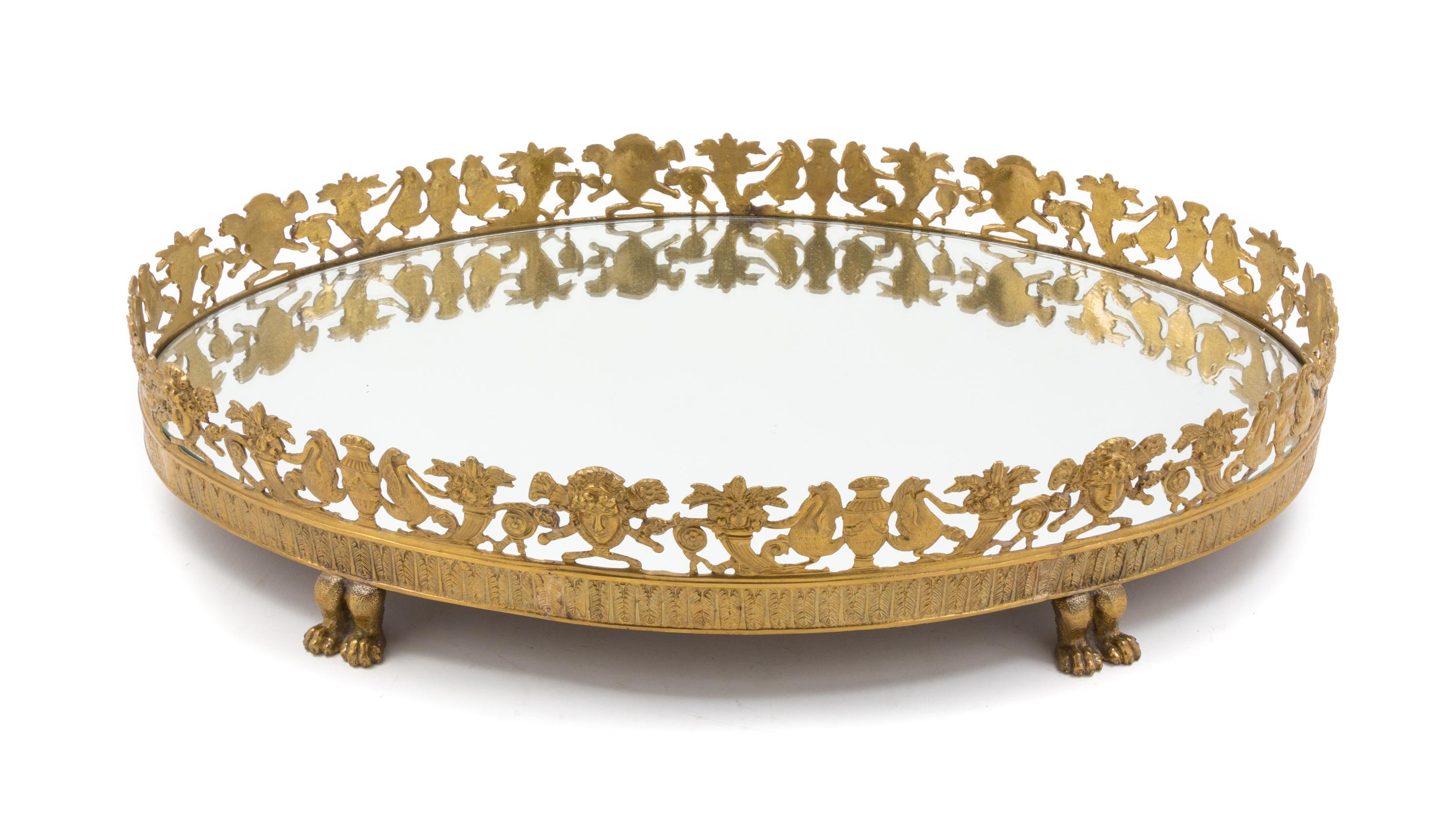 A French Gilt Bronze Table Plateau Width 25 1/2 inches. — LATE 19TH/EARLY 20TH CENTURY
