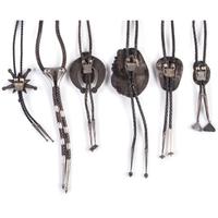 Assortment of Navajo and Southwestern-Style Silver and Turquoise Bolo Ties
