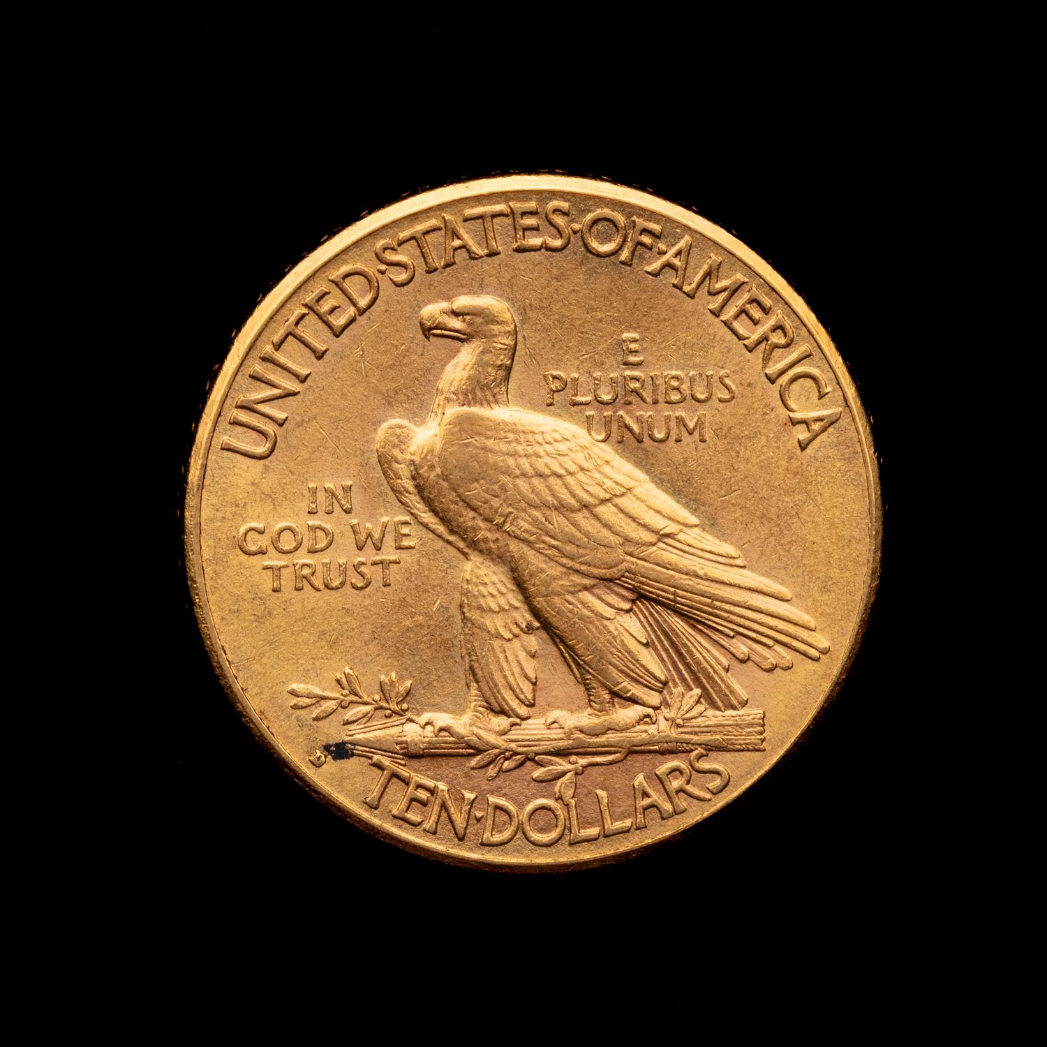 A 1914-D Indian Head $10 Gold Coin
